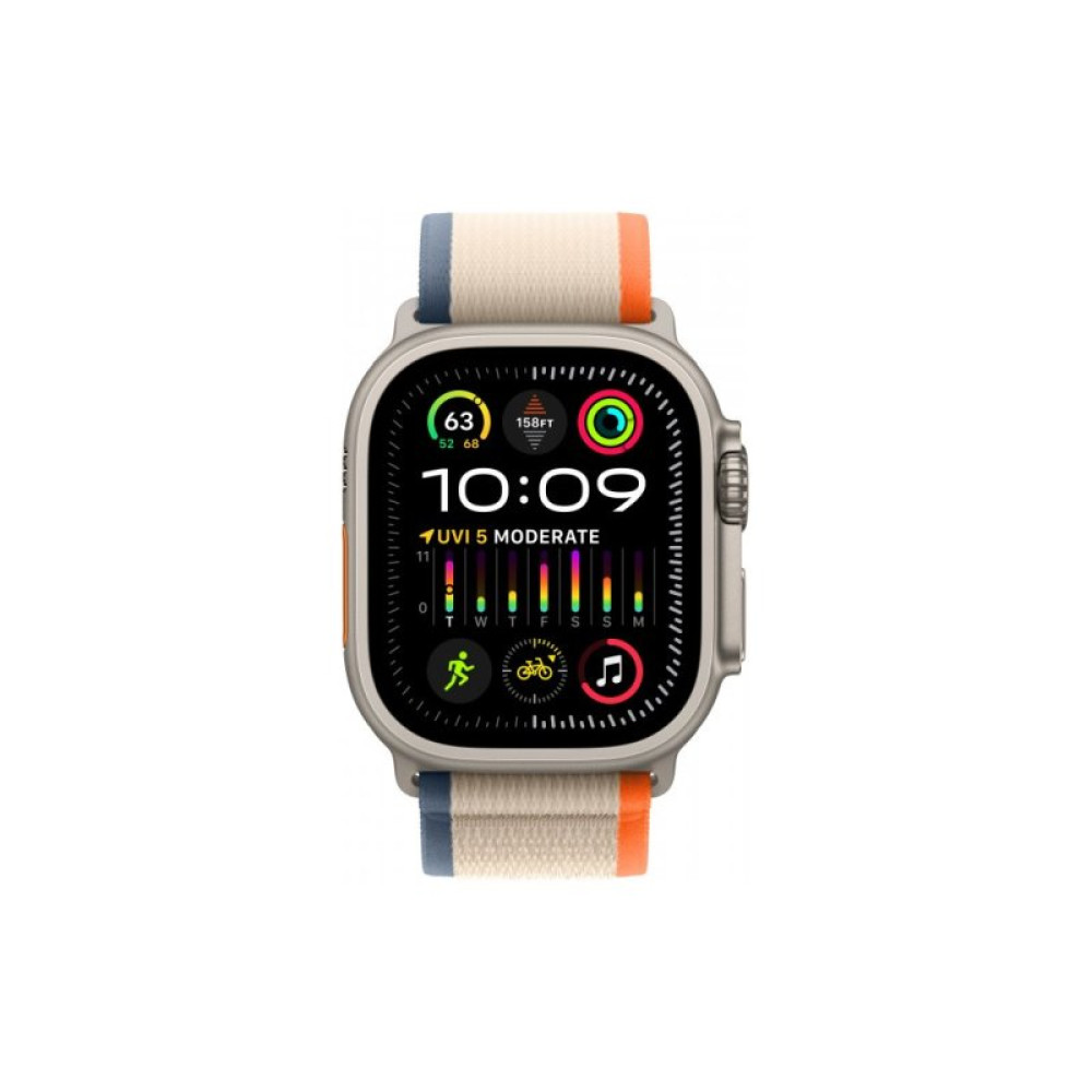 Смарт-часы Apple Watch Ultra 2 GPS + Cellular, 49mm Titanium Case with Orange/Beige Trail Loop - M/L (MRF23UL/A)
