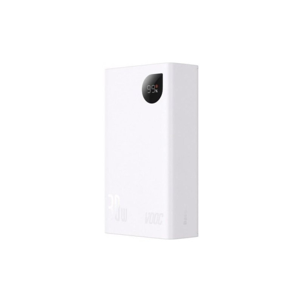 Батарея универсальная Baseus Adaman 2 20000mAh 30W, PD, QC, White (PPAD050002)