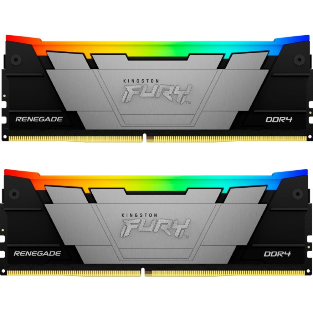 Модуль пам'яті для комп'ютера DDR4 16GB (2x8GB) 3600 MHz Fury Renegade RGB Kingston Fury (ex.HyperX) (KF436C16RB2AK2/16)