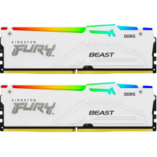 Модуль памяти для компьютера DDR 64GB (2x32GB) 5200 MHz FURY Beast White RGB Kingston Fury (ex.HyperX) (KF552C40BWAK2-64)