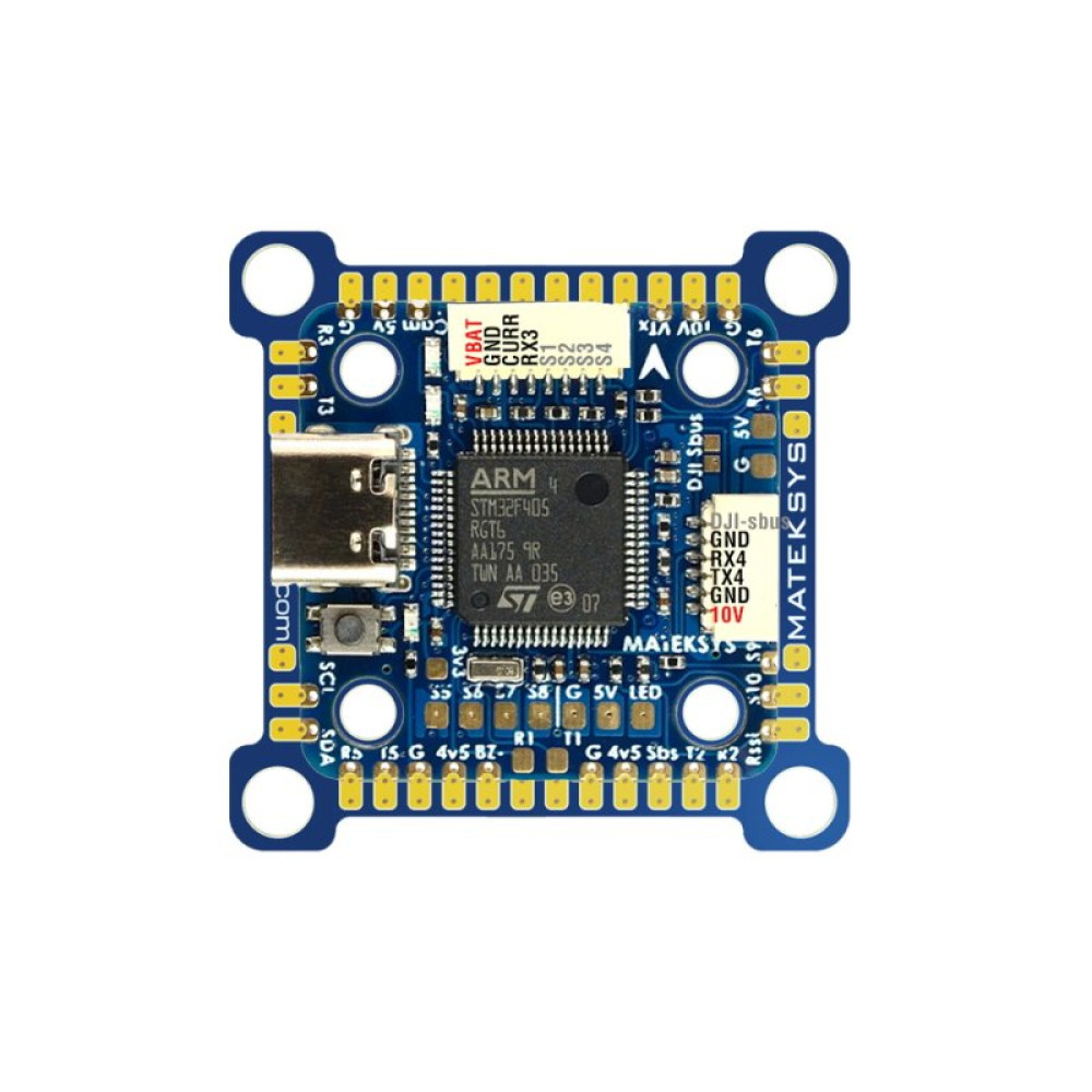 Полётный контроллер Matek F405 miniTE (MATEK-F405-MINITE) Полётный контроллер Matek F405 miniTE (MATEK-F405-MINITE)