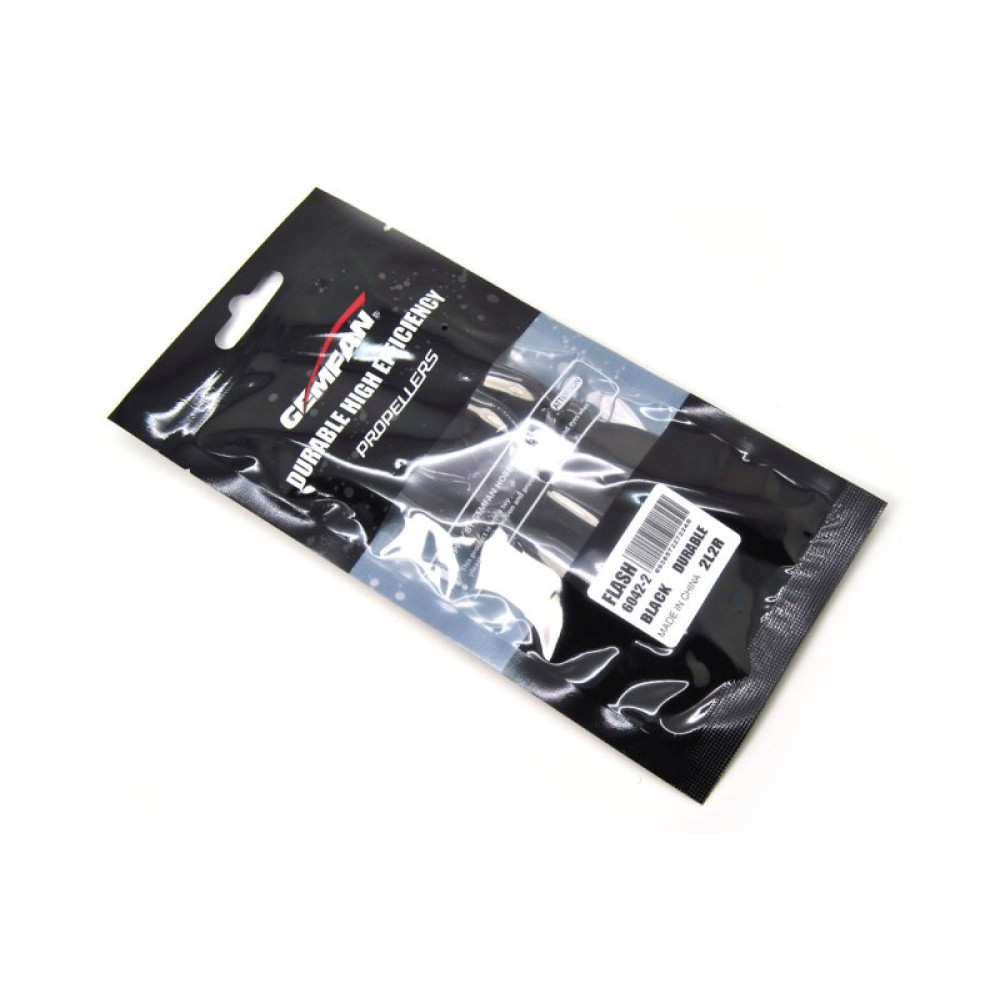 Пропелери GemFan Flash 6042-2 полікарбонат 2CCW+2CW (чорний) (GFN-PMPC6042-2B)