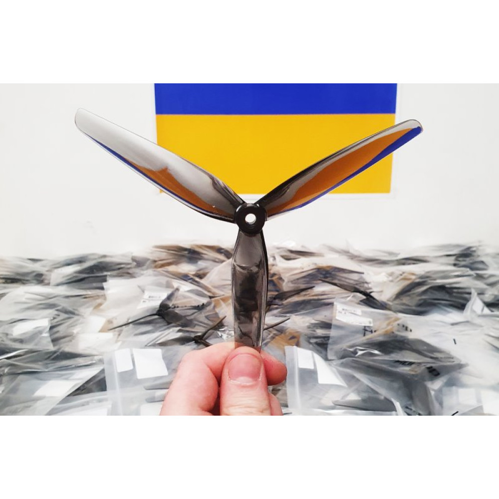 Пропелери HQProp 7x3.5x3 полікарбонат 2CW+2CCW (Light Grey) (HQP-DP7X3.5X3GR-PC)