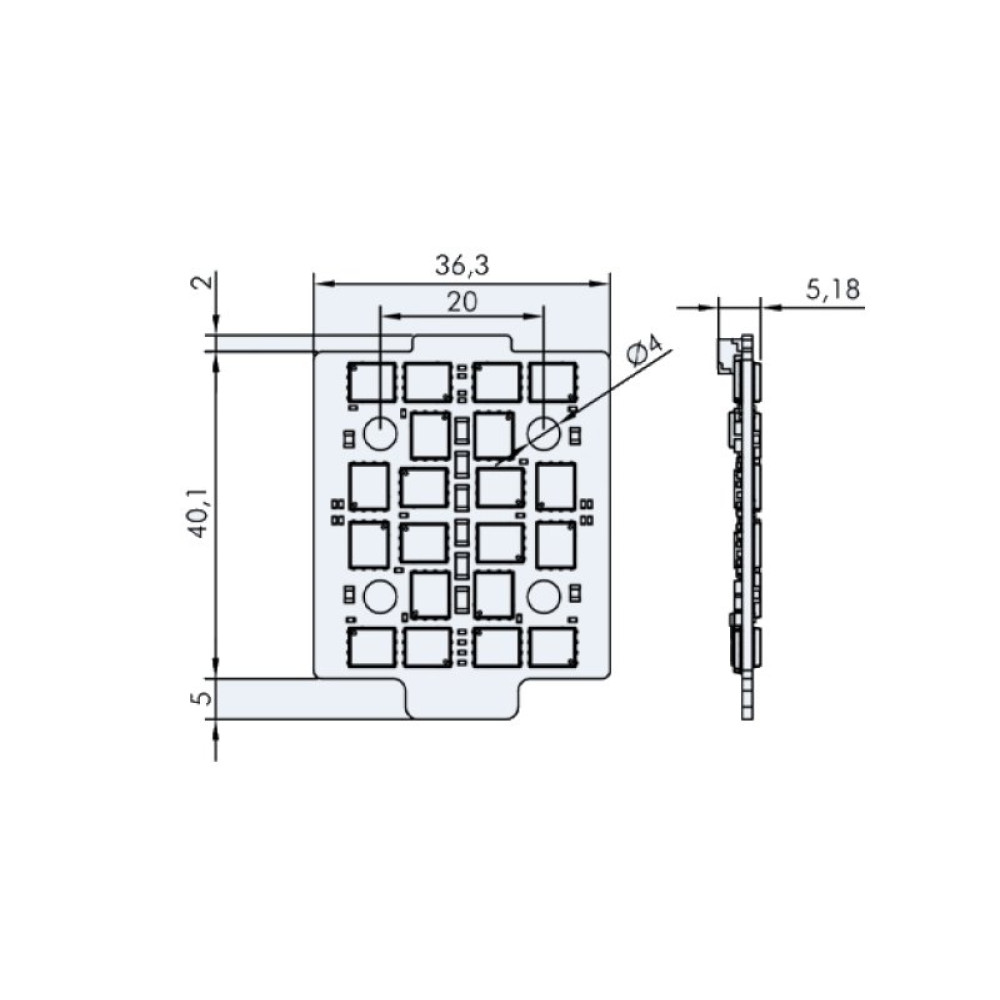Регулятор T-Motor F60A MINI 4-в-1 8S 4x60A (TM-F60A-8S-4IN1)