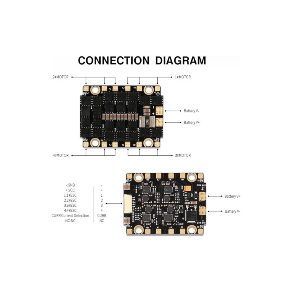 Регулятор T-Motor F60A MINI 4-в-1 8S 4x60A (TM-F60A-8S-4IN1)