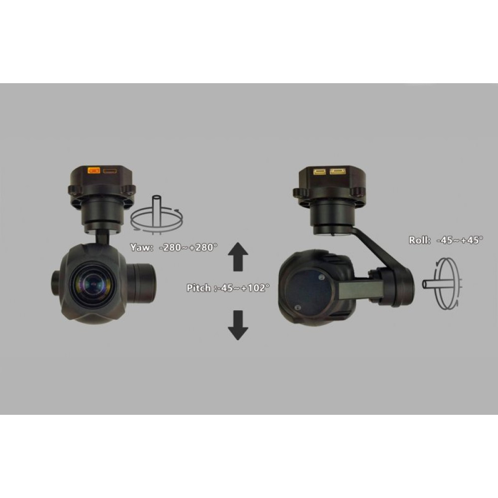 Камера с 3-осевым подвесом Topotek 10x 1080p 30FPS 1/2.8" HDMI/IP (KHY10S90) (TOP-KHY10S90)