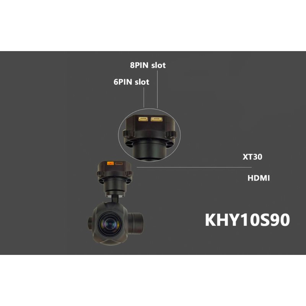 Камера с 3-осевым подвесом Topotek 10x 1080p 30FPS 1/2.8" HDMI/IP (KHY10S90) (TOP-KHY10S90)