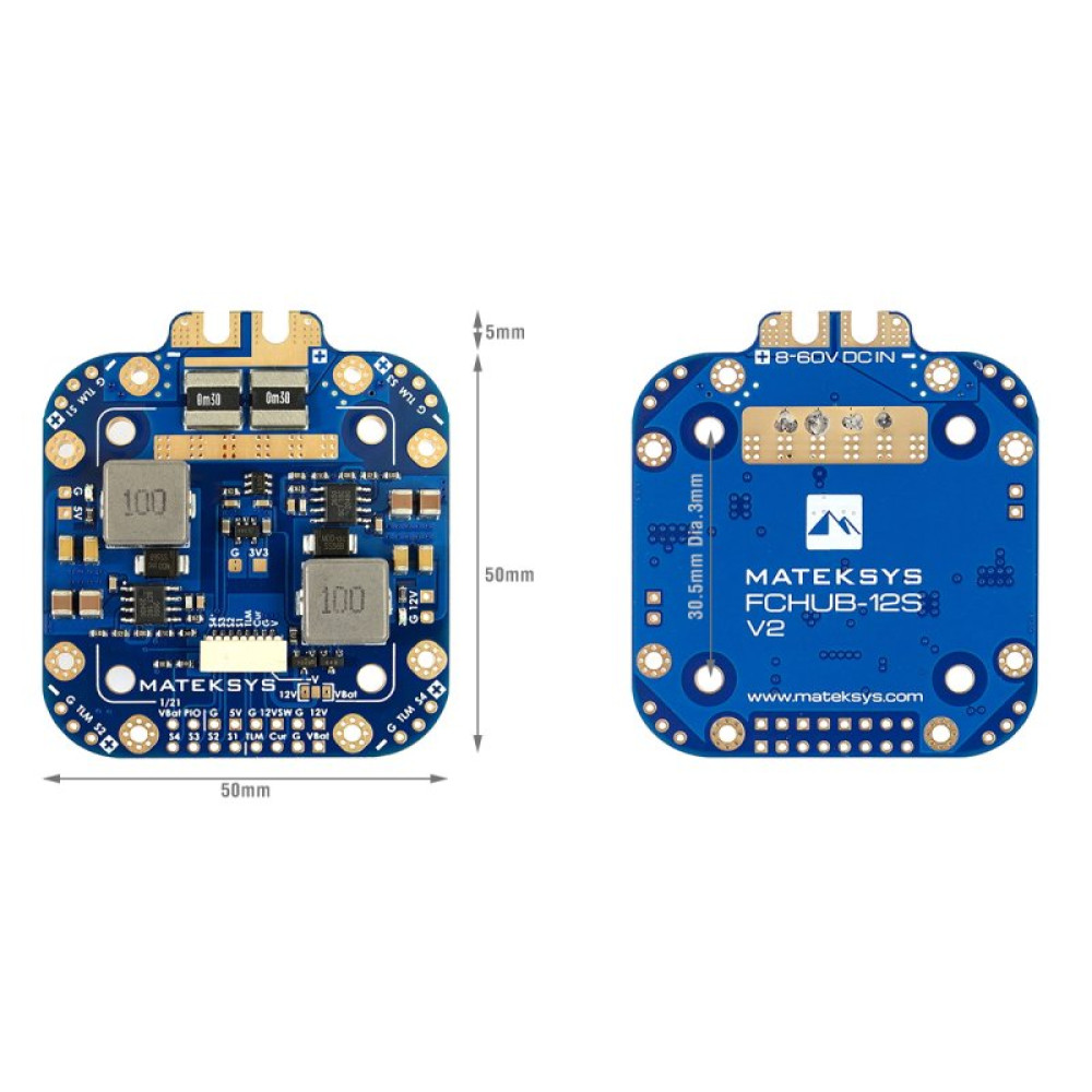 Плата распределения питания Matek FCHUB-12S (MATEK-FCHUB-12S)