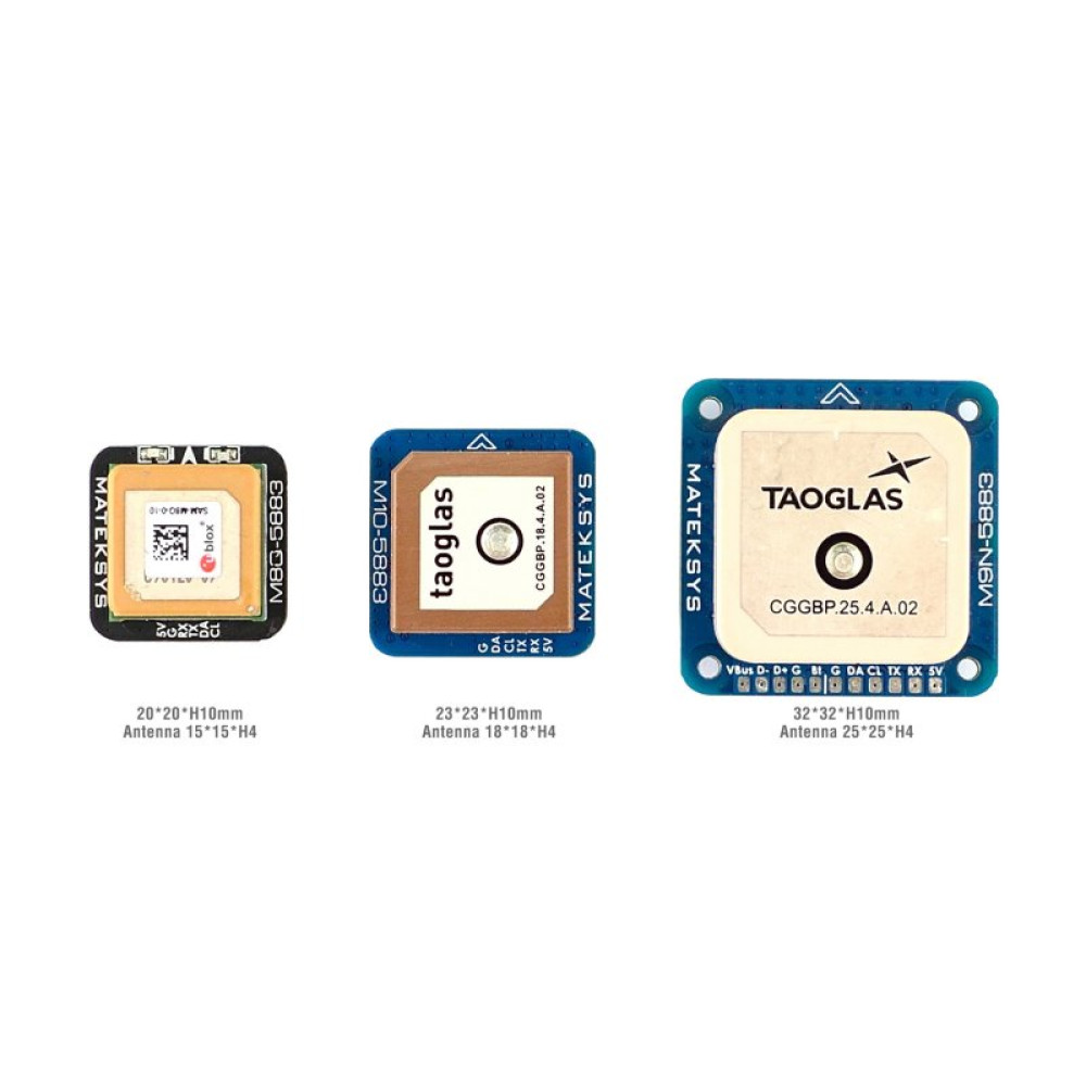 Приёмник GPS Matek M10-5883 с компасом (MATEK-M10-5883)