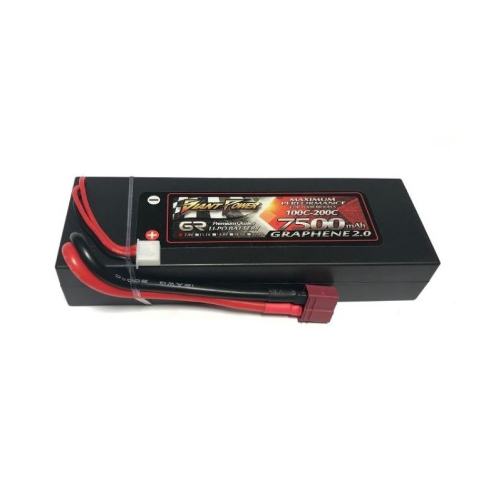 Аккумулятор Giant Power (Dinogy) Li-Pol 7500 мАч 7.4 В Hardcase 139x46x25 мм T-Plug 100C (DLC-2S7500XTH-T) Аккумулятор Giant Power (Dinogy) Li-Pol 7500 мАч 7.4 В Hardcase 139x46x25 мм T-Plug 100C (DLC-2S7500XTH-T)
