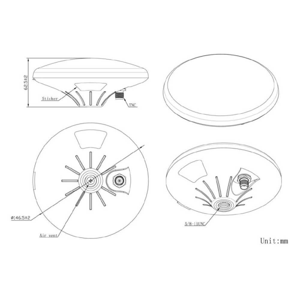 Антена мультидіапазонна Ardusimple GNSS Budget Survey (IP66) (AS-ANT2B-SUR-L1L2-25SMA) Антена мультидіапазонна Ardusimple GNSS Budget Survey (IP66) (AS-ANT2B-SUR-L1L2-25SMA)