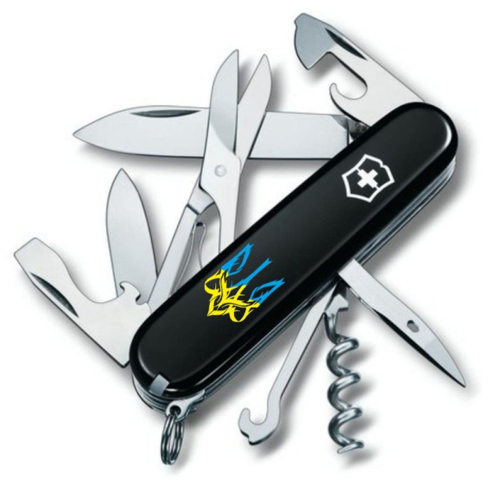 Нож Victorinox Climber Ukraine Тризуб готичний (1.3703.3_T0636u)