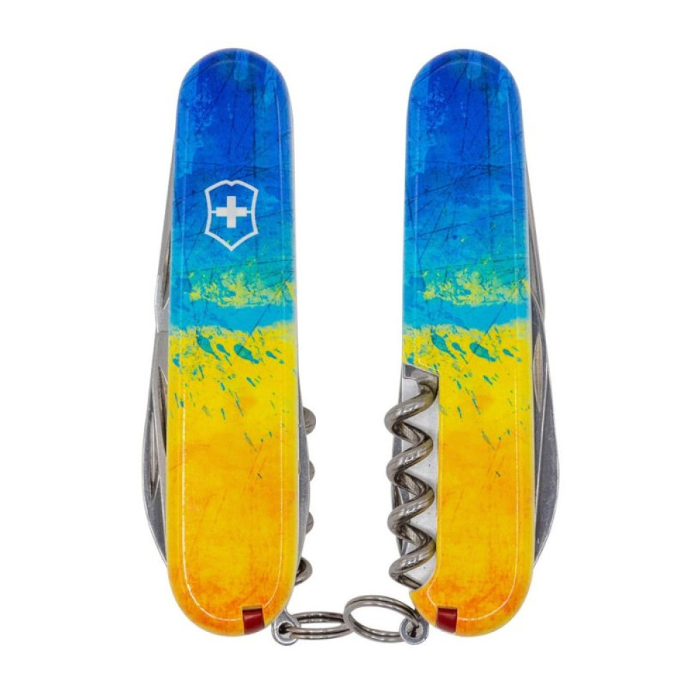 Нож Victorinox Climber Ukraine Жовто-синій малюнок (1.3703.7_T3100p)