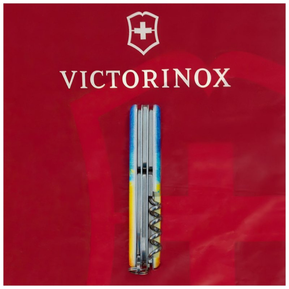 Нож Victorinox Climber Ukraine Жовто-синій малюнок (1.3703.7_T3100p)