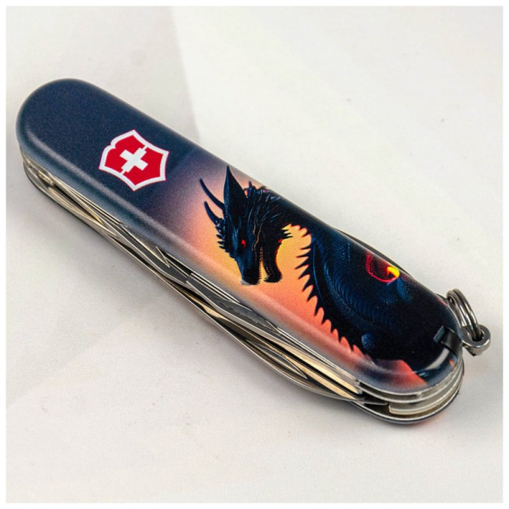 Нож Victorinox Climber Zodiac Дракон в променях сонця (1.3703.3_Z3270p)