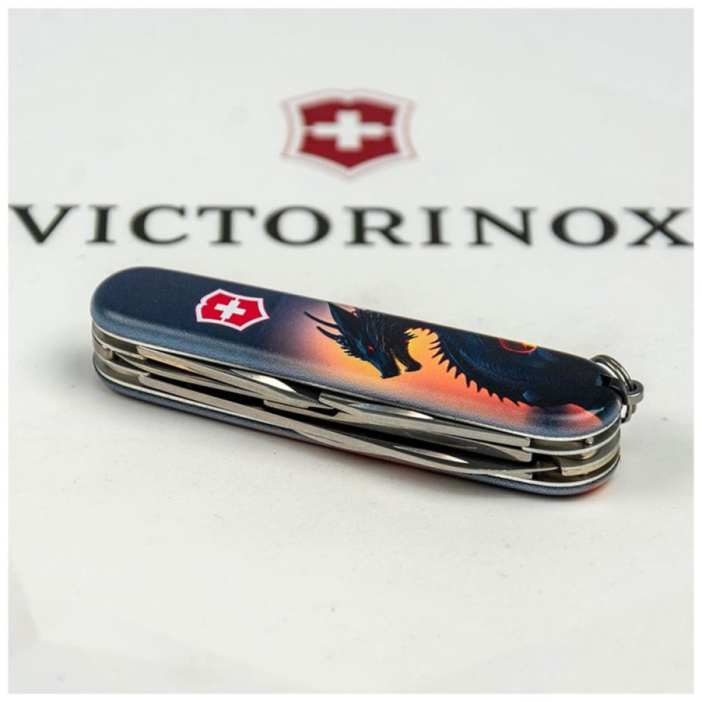 Нож Victorinox Climber Zodiac Дракон в променях сонця (1.3703.3_Z3270p)