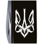 Нож Victorinox Huntsman Ukraine 91 мм Чорний Тризуб готичний білий (1.3713.3_T0630u)