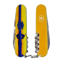 Нож Victorinox Huntsman Ukraine 91 мм Марка з трактором (1.3713.3_T3110p)