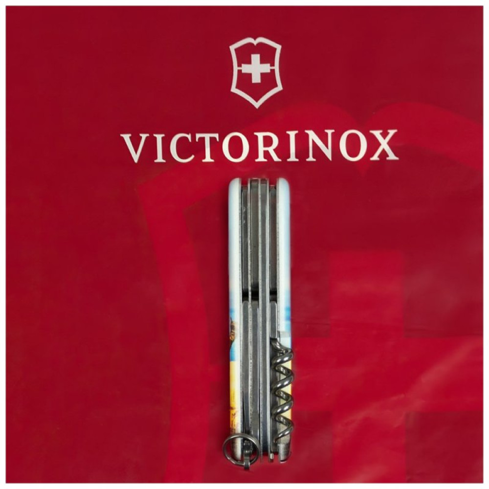 Ніж Victorinox Huntsman Ukraine 3D 91 мм Марка русскій воєнний корабль ВСЬО (1.3713.7_T3120h)