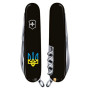 Ніж Victorinox Spartan Ukraine 91 мм Чорний Тризуб синьо-жовтий (1.3603.3_T0016u)