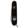 Ніж Victorinox Spartan Ukraine 91 мм Чорний Тризуб синьо-жовтий (1.3603.3_T0016u)