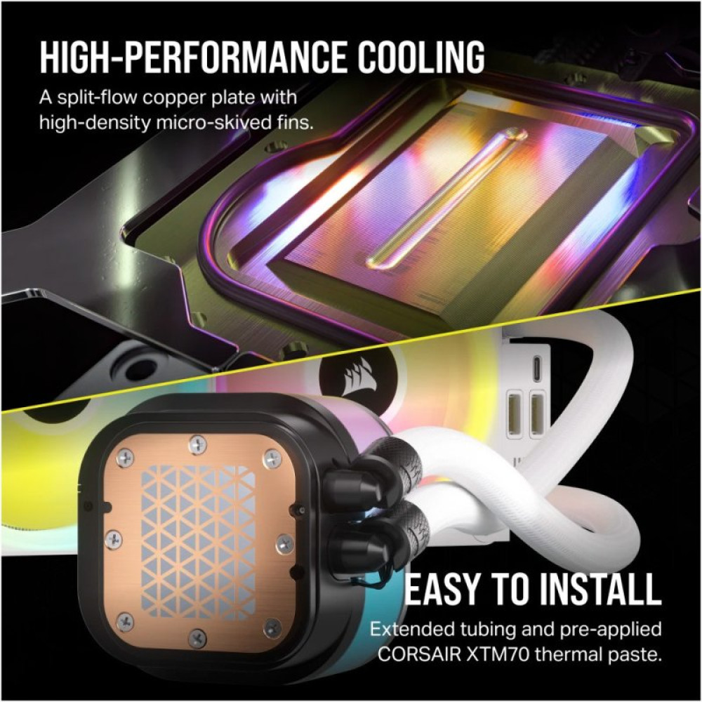Система водяного охолодження Corsair iCUE Link H150i LCD RGB (CW-9061008-WW)