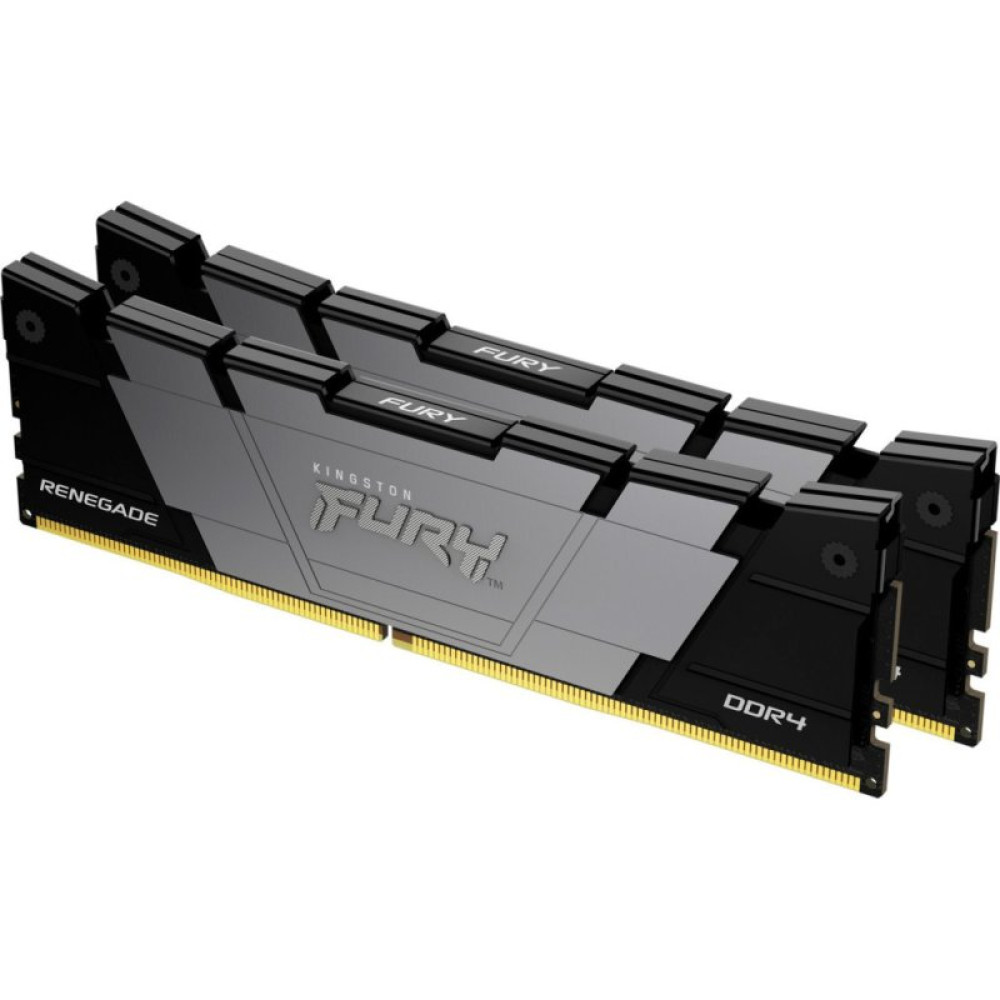 Модуль памяти для компьютера DDR4 64GB (2x32GB) 3600 MHz Renegade Black Kingston Fury (ex.HyperX) (KF436C18RB2K2/64)