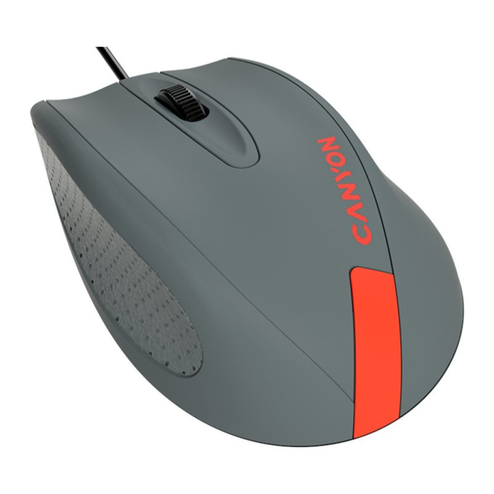 Мышка Canyon M-11 USB Gray/Red (CNE-CMS11DG)