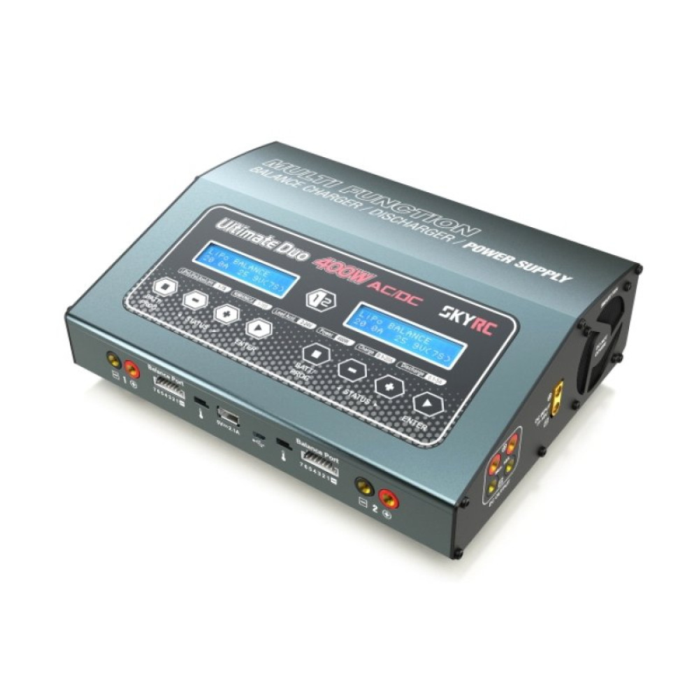Зарядное устройство дуо SkyRC D400 20A/400W с/БП универсальное (SK-100123) (SK-100123)