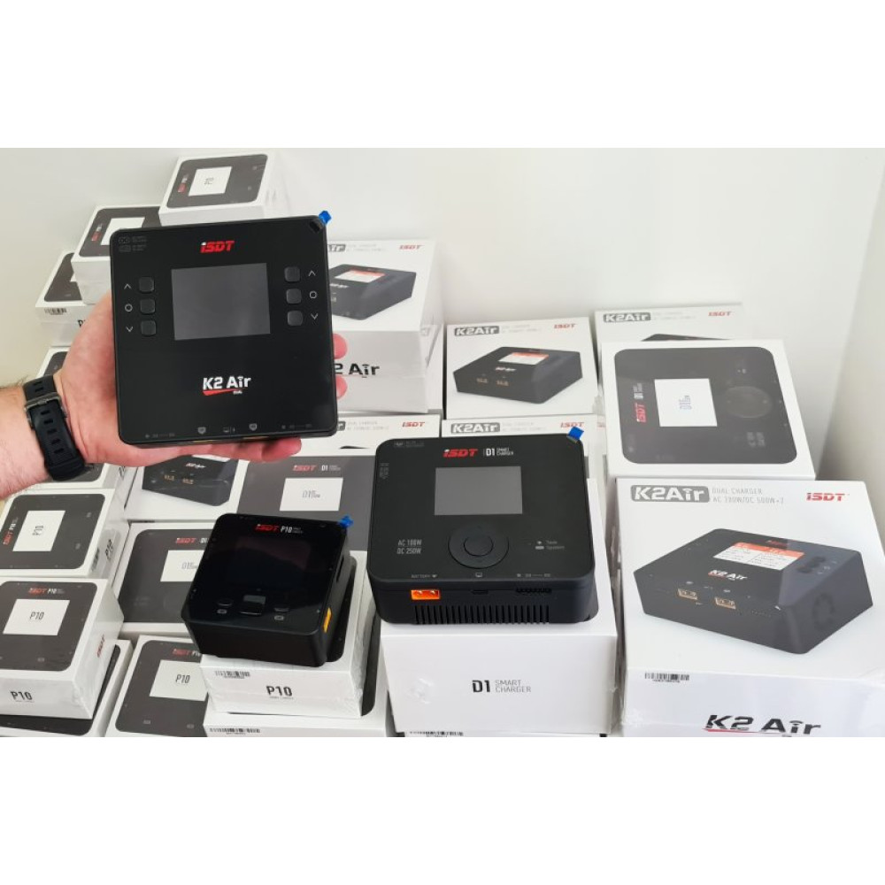 Зарядное устройство дуо универсальное ISDT K2 AIR 20A AC/DC 200W/500W с блоком питания (ISDT-K2AIR)