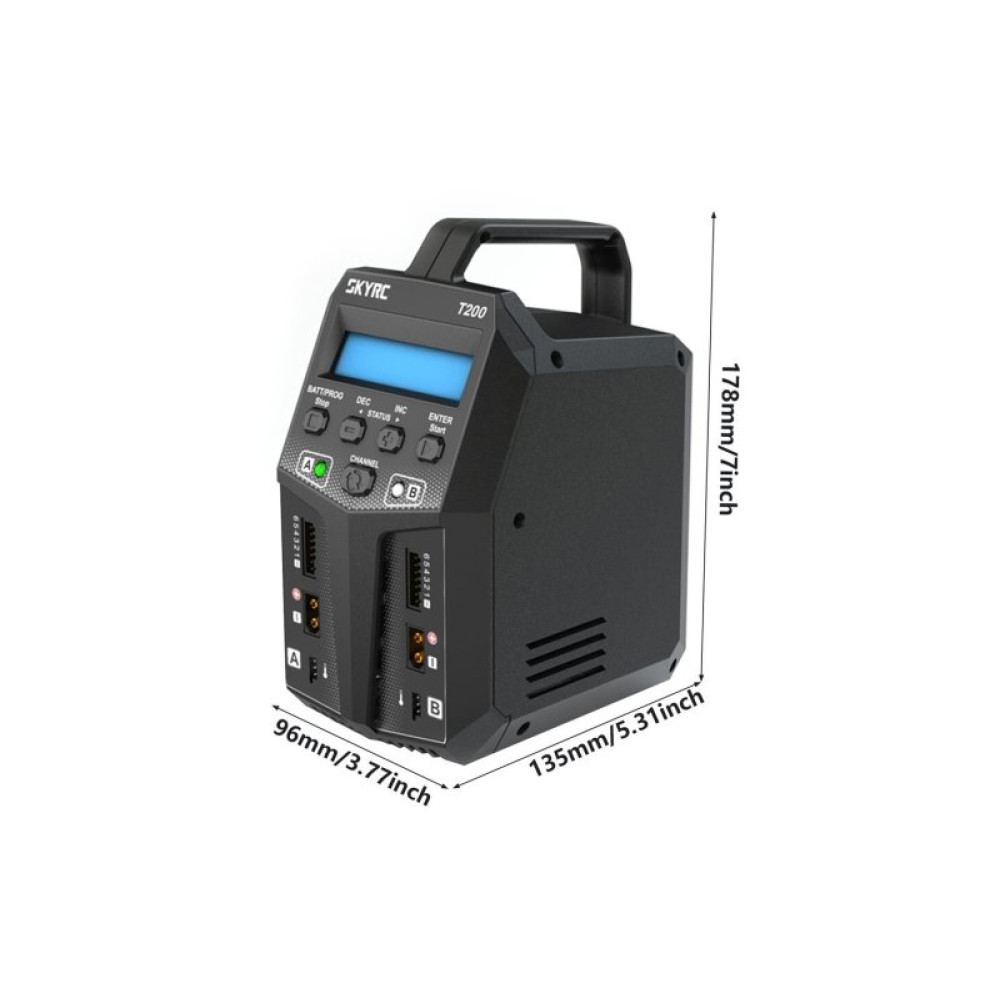 Зарядное устройство универсальное дуо SkyRC T200 200W с блоком питания (SK-100155) (SK-100155)