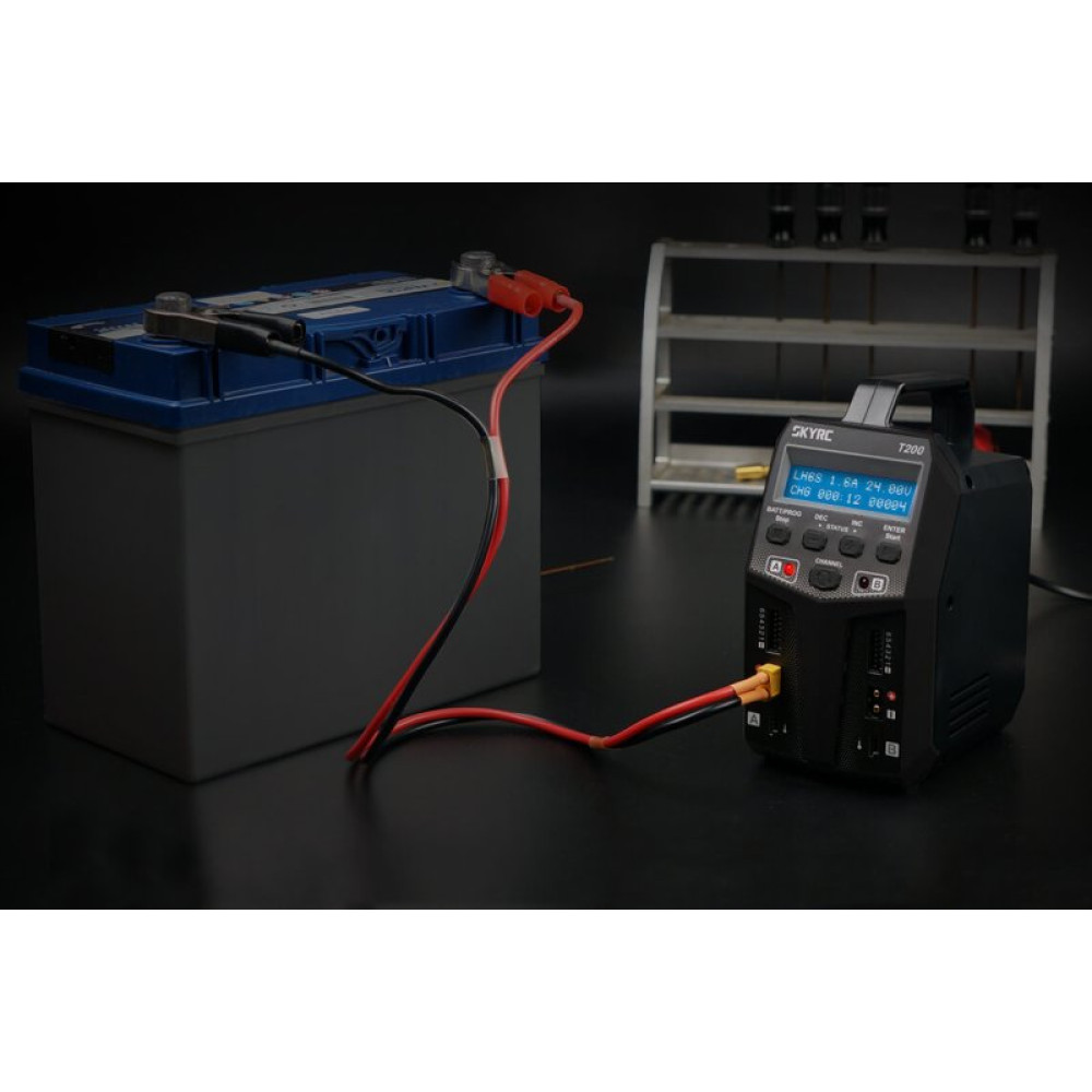 Зарядное устройство универсальное дуо SkyRC T200 200W с блоком питания (SK-100155) (SK-100155)