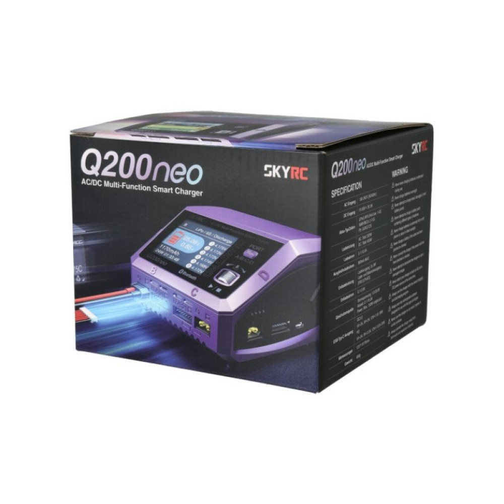 Зарядное устройство кватро SkyRC Q200neo 200W/400W с/БП универсальное (SK-100197) (SK-100197)