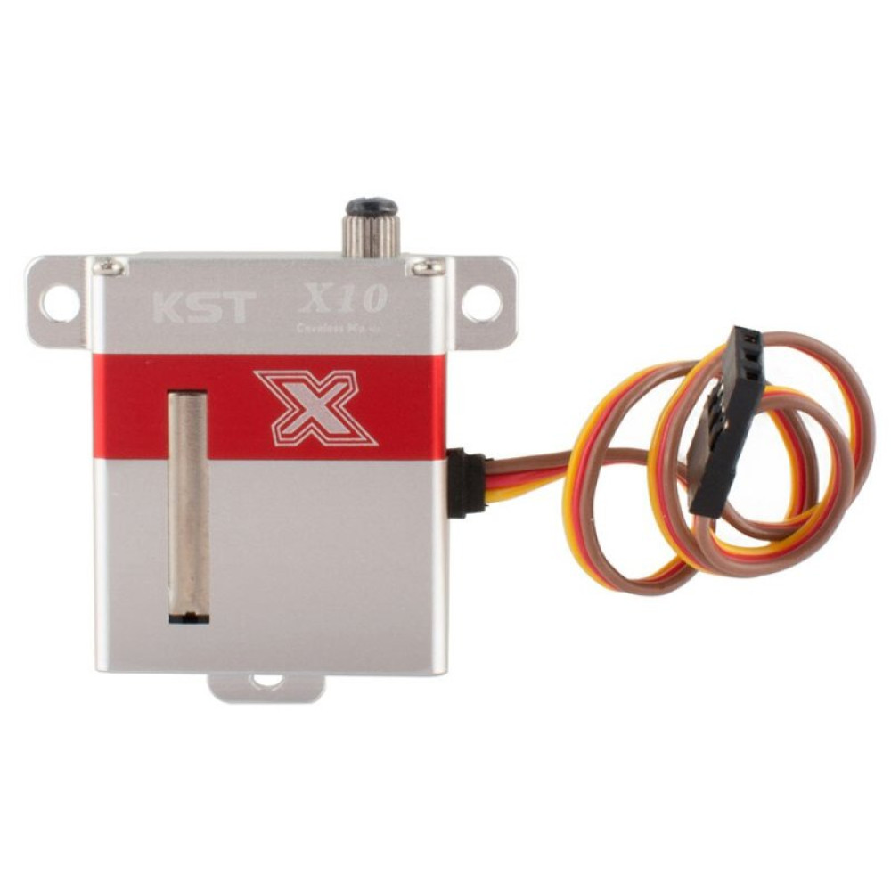 Сервопривод для планеров 28г KST X10 10.8кг/0.12сек HV цифровой (HP023-0008-V2) Сервопривод для планеров 28г KST X10 10.8кг/0.12сек HV цифровой (HP023-0008-V2)