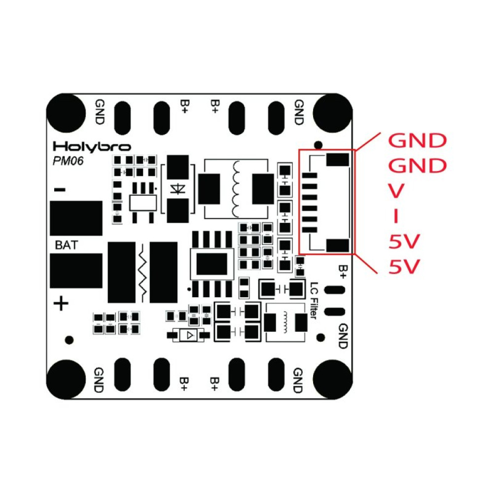 Модуль питания Holybro PM06 V2 14S (HBRO15019) Модуль питания Holybro PM06 V2 14S (HBRO15019)