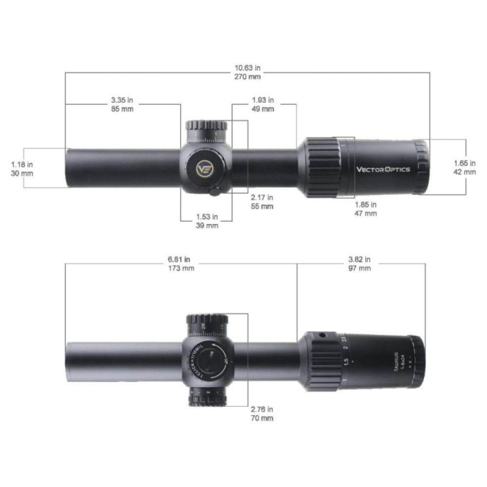 Оптический прицел Vector Optics Taurus 1-6X24 SFP (SCOC-42)