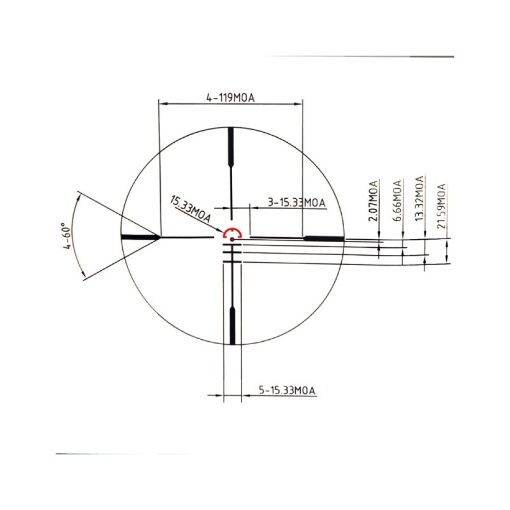 Оптический прицел Konus SIGHT-PRO PTS2 3x30 (призматичний) (7203)