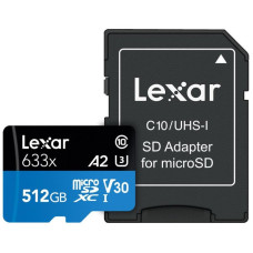 Карта памяти Lexar 512GB microSDXC class 10 UHS-I 633x (LSDMI512BB633A)
