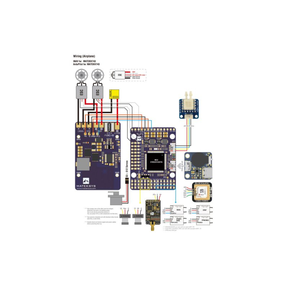 Полётный контроллер Matek H743 WING V3 (MATEK-H743-WING-V3) Полётный контроллер Matek H743 WING V3 (MATEK-H743-WING-V3)