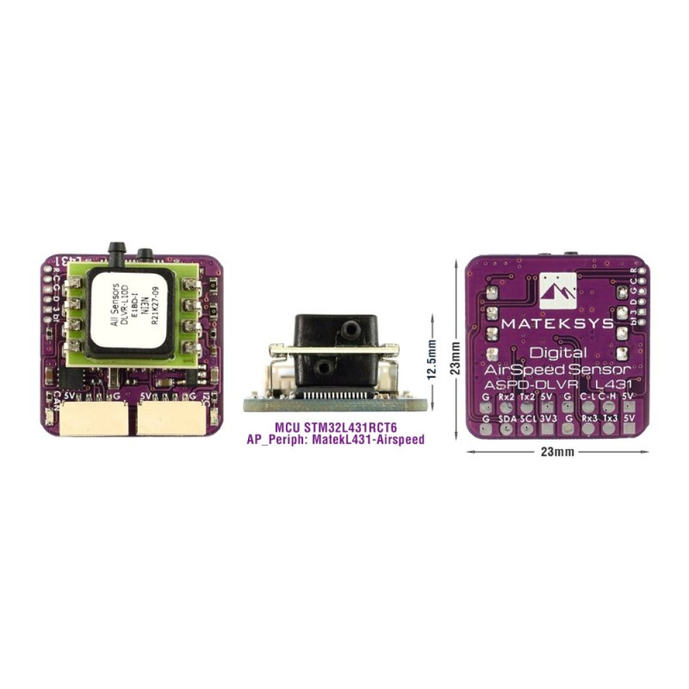 Датчик воздушной скорости Matek ASPD-DLVR-L431 (MATEK-ASPD-DLVR) Датчик воздушной скорости Matek ASPD-DLVR-L431 (MATEK-ASPD-DLVR)