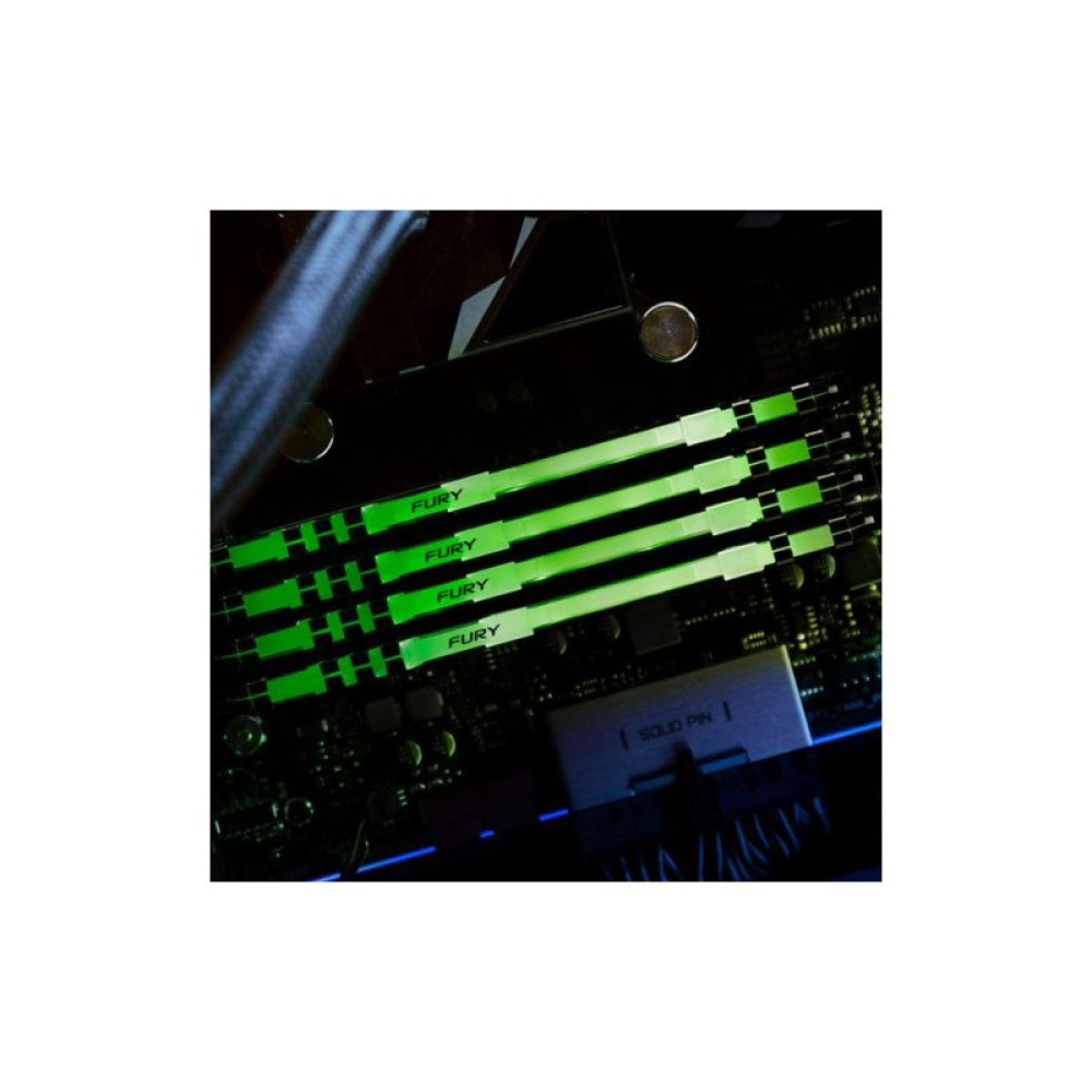 Модуль пам'яті для комп'ютера DDR4 16GB 3200 MHz Beast RGB Kingston Fury (ex.HyperX) (KF432C16BBA/16)