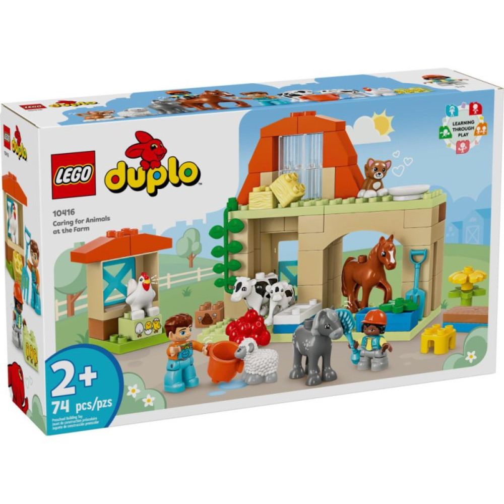 Конструктор LEGO DUPLO Town Уход за животными на ферме 74 деталей (10416)