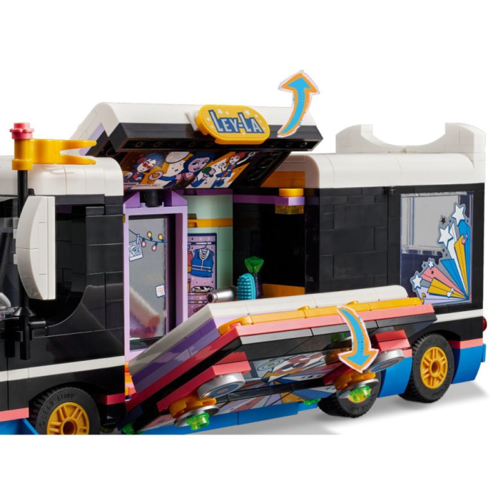 Конструктор LEGO Friends Автобус для музыкального тура поп-звезды 845 деталей (42619)