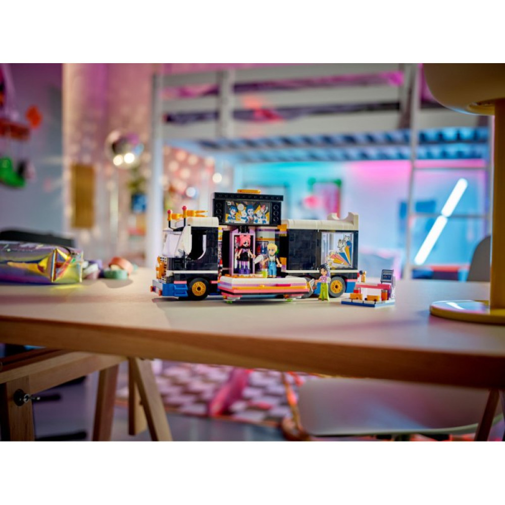 Конструктор LEGO Friends Автобус для музыкального тура поп-звезды 845 деталей (42619)