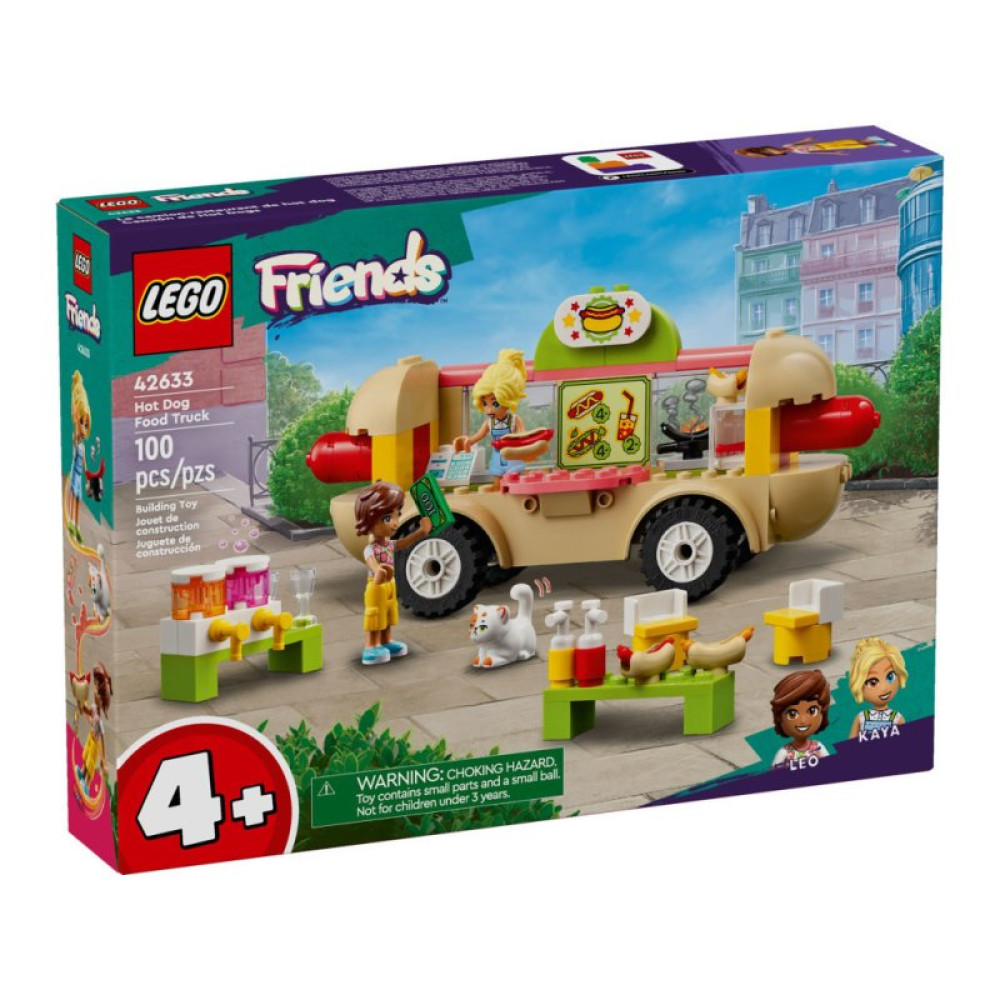 Конструктор LEGO Friends Грузовик с гот-догами 100 деталей (42633)