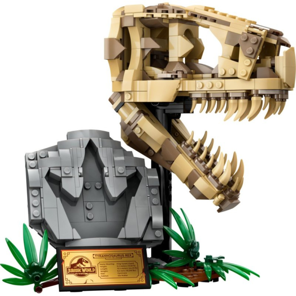Конструктор LEGO Jurassic World Скамʼянілості динозаврів: череп тиранозавра 577 деталей (76964)