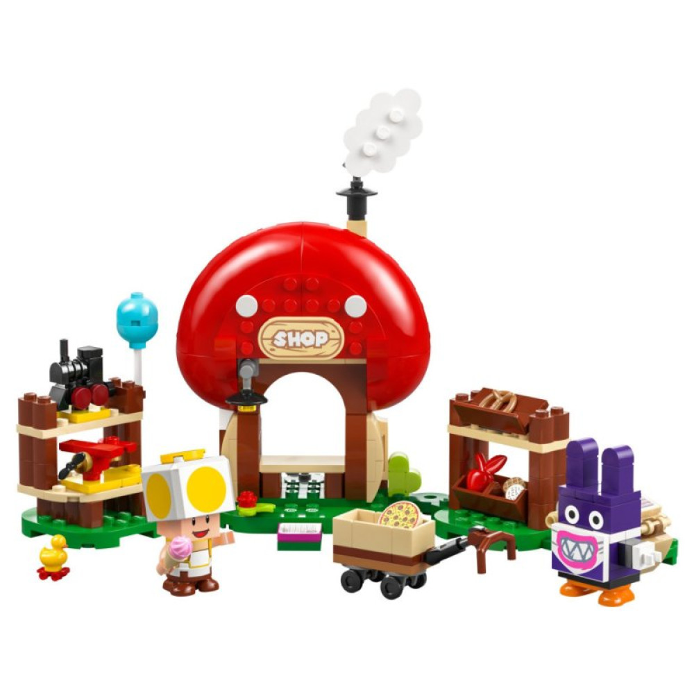 Конструктор LEGO Super Mario Nabbit в лавке Toad. Дополнительный набор 230 деталей (71429)