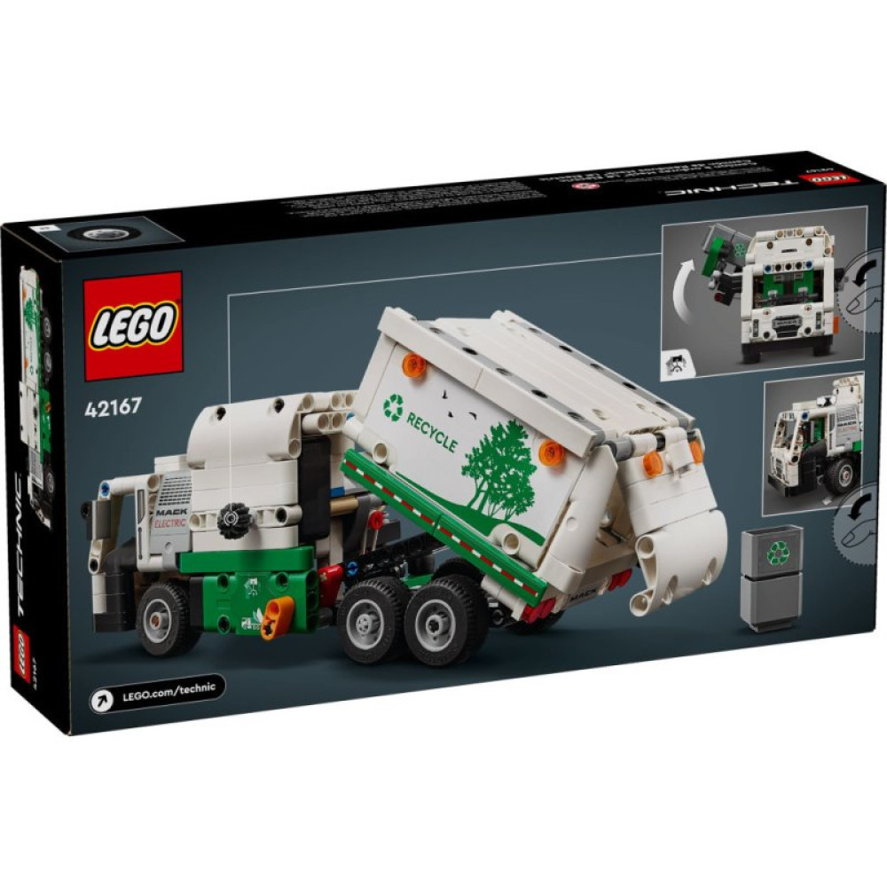 Конструктор LEGO Technic Мусоровоз Mack LR Electric 503 деталей (42167) Конструктор LEGO Technic Мусоровоз Mack LR Electric 503 деталей (42167)