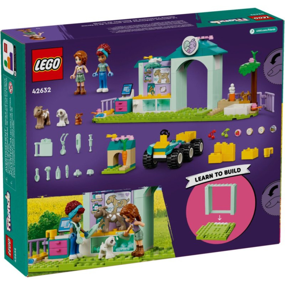 Конструктор LEGO Friends Ветеринарная клиника для сельскохозяйственных животных 161 деталей (42632)