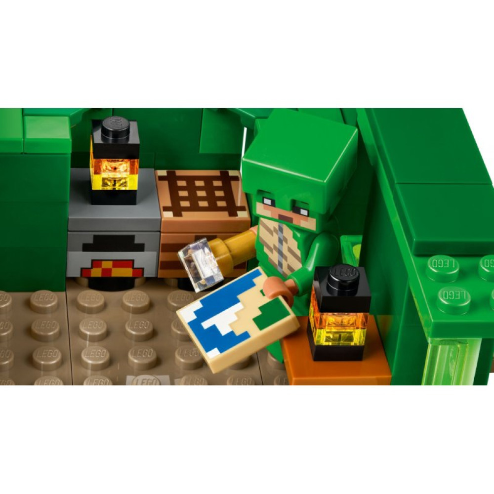 Конструктор LEGO Minecraft Пляжный дом в форме черепахи 234 деталей (21254) Конструктор LEGO Minecraft Пляжный дом в форме черепахи 234 деталей (21254)